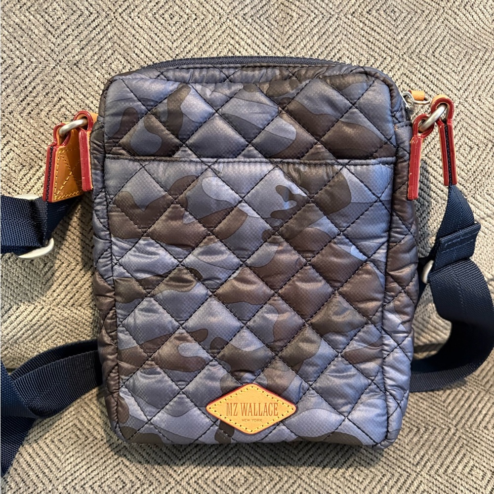 MZ Wallace Metro Crossbody in Blue Camo